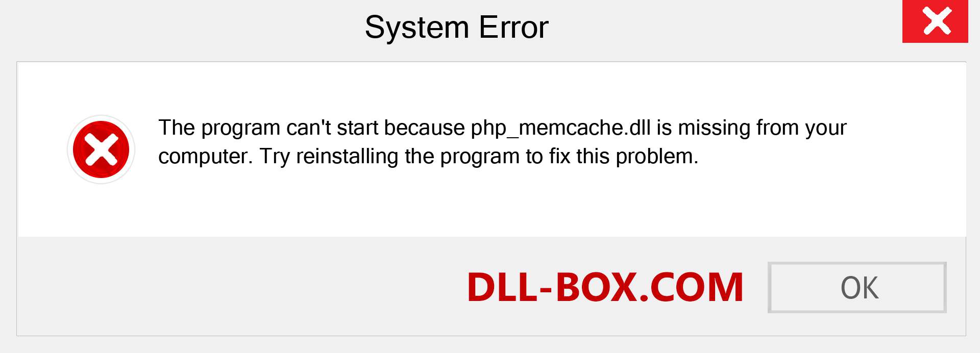  php_memcache.dll file is missing?. Download for Windows 7, 8, 10 - Fix  php_memcache dll Missing Error on Windows, photos, images