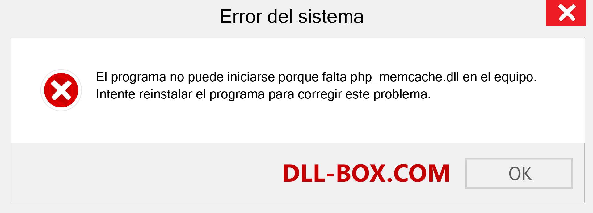 ¿Falta el archivo php_memcache.dll ?. Descargar para Windows 7, 8, 10 - Corregir php_memcache dll Missing Error en Windows, fotos, imágenes